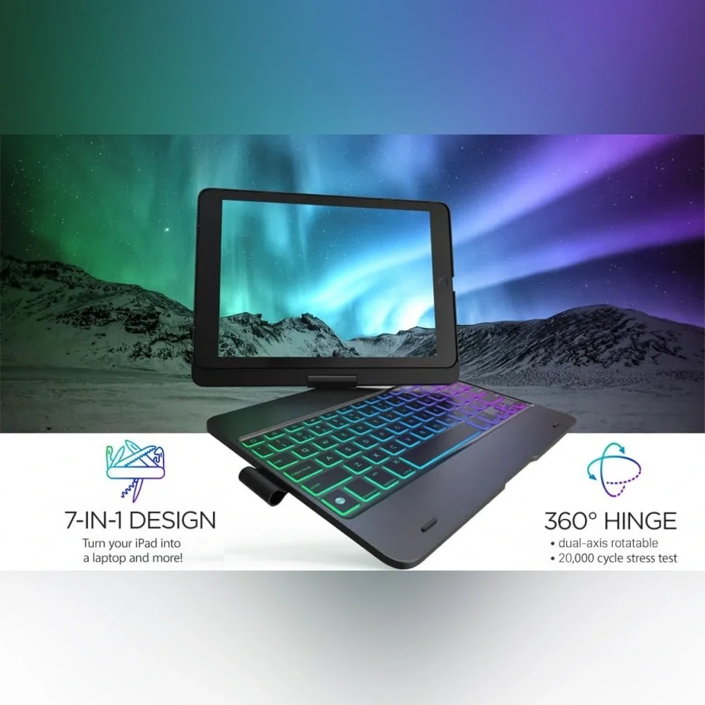Typecase Flexbook Touch iPad Pro 11 Case w/ Keyboard, 360 Rotable Wireless | NEW